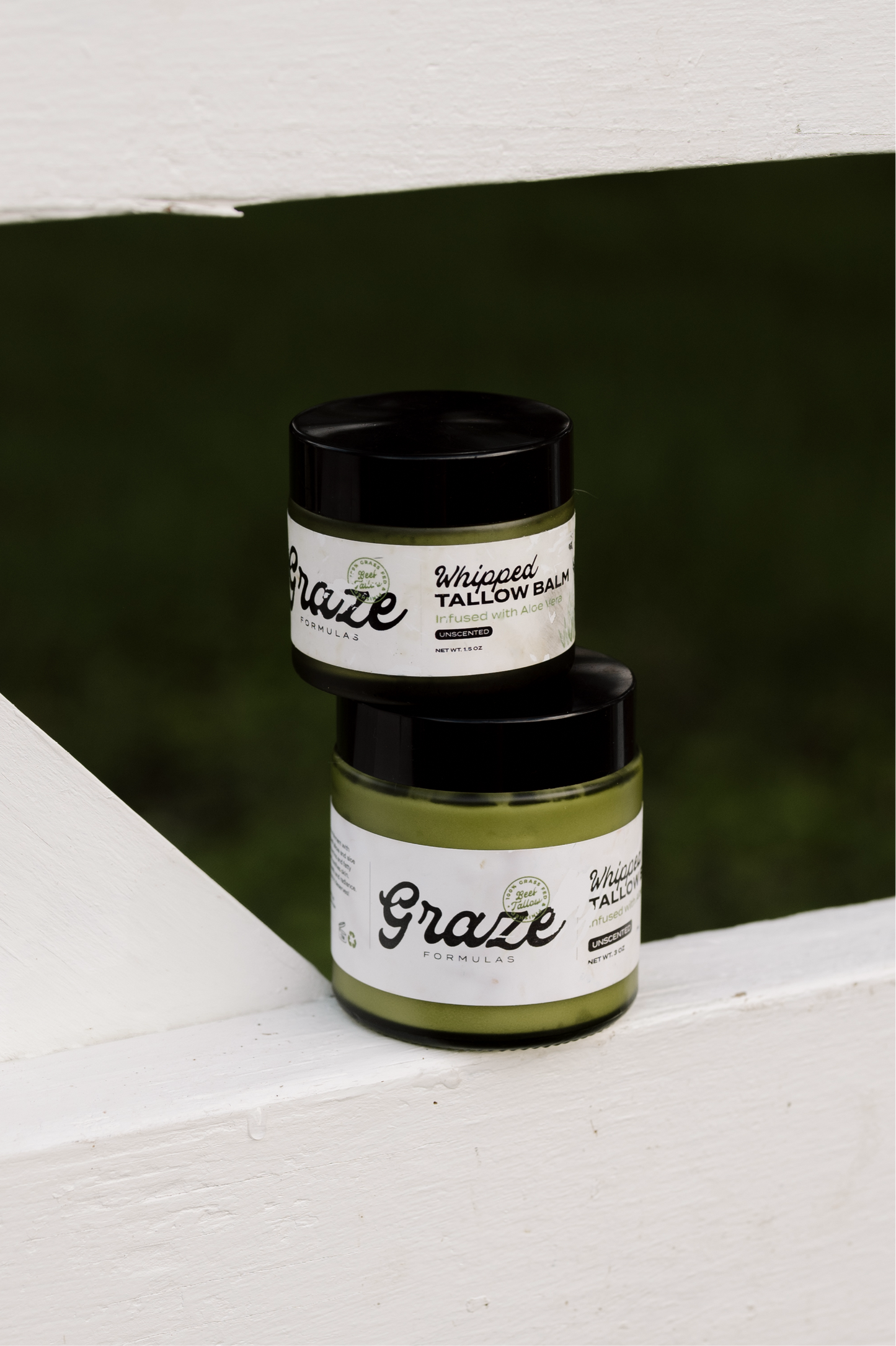 Whipped Tallow Balm Infused with Aloe Vera (unscented) 3 OZ.